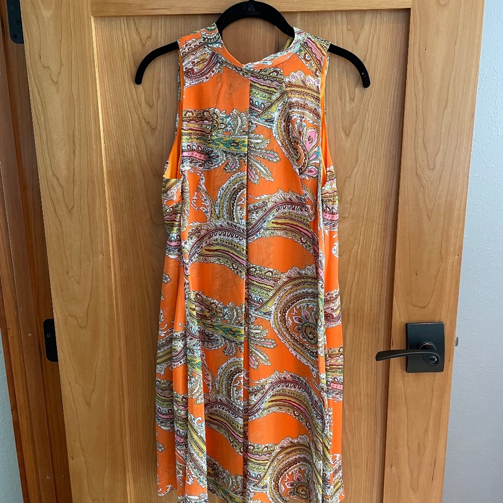 "Tent" Dress in Paisley Design Like New